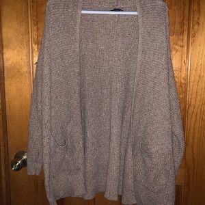 Oversized Waffle Knit Cardigan